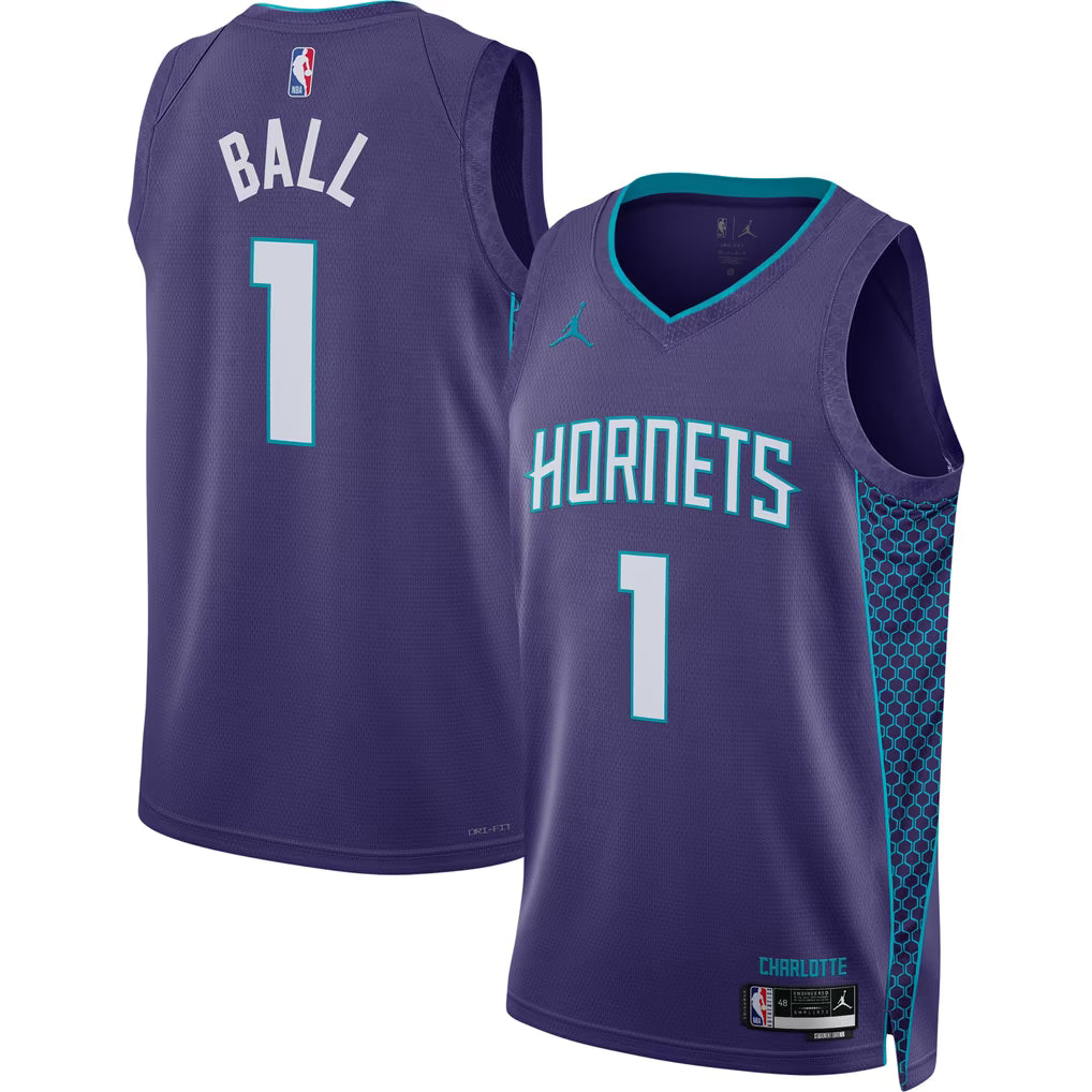 Teams Fans Shop Unisex LaMelo Ball Charlotte Hornets Jordan Jersey