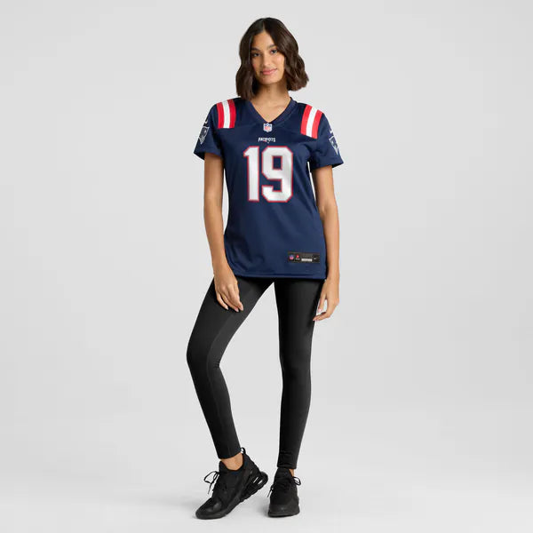 Kobee Minor New England Patriots Official-Nike Women's Team Game Jersey - Navy