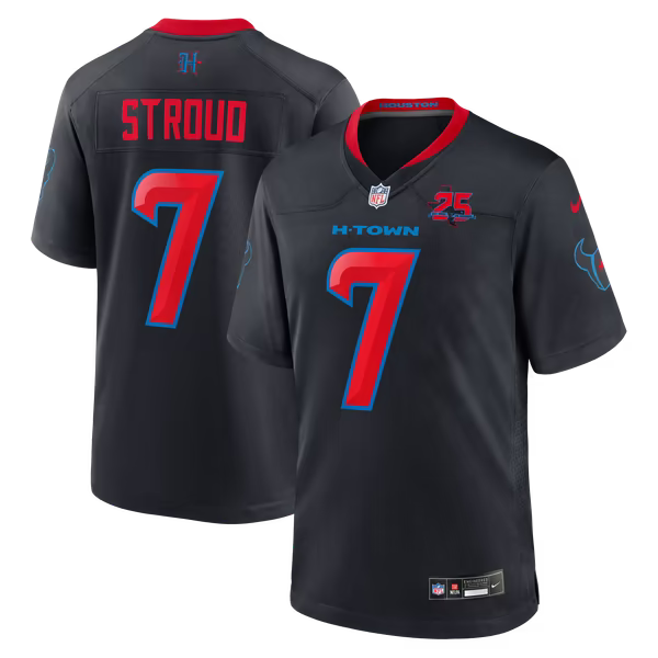 C.J. Stroud Houston Texans Official-Nike Alternate 2 25th Season Game Jersey - Navy