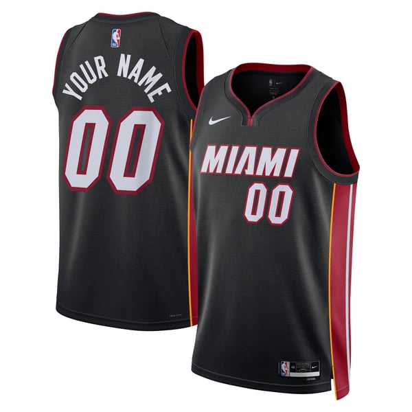 Teams Fans Shop Unisex Nike Miami Heat Swingman Icon Edition Custom Jersey