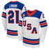 Teams Fans Shop Dylan Larkin Nike US Hockey 2026 Away Replica Jersey - White