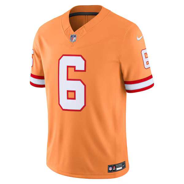 Baker Mayfield Tampa Bay Buccaneers Official-Nike Alternate Vapor F.U.S.E. Stitched Limited Jersey - Creamsicle