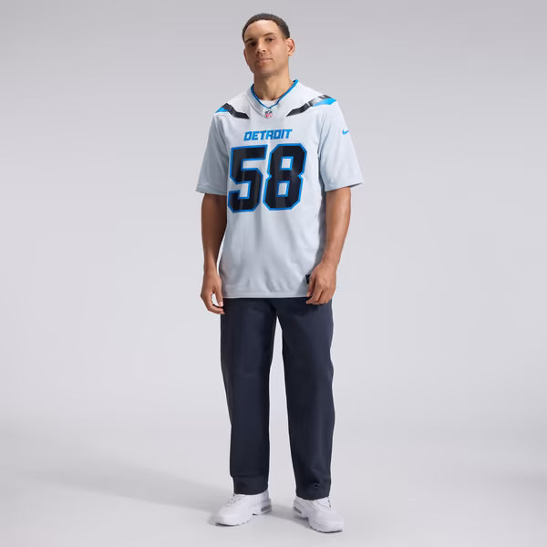 Penei Sewell Detroit Lions Official-Nike 2026 Rivalries Collection Game Jersey - Silver