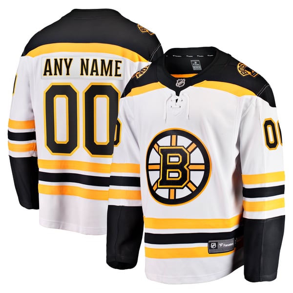 Teams Fans Shop Boston Bruins Fanatics Away Breakaway Custom Jersey