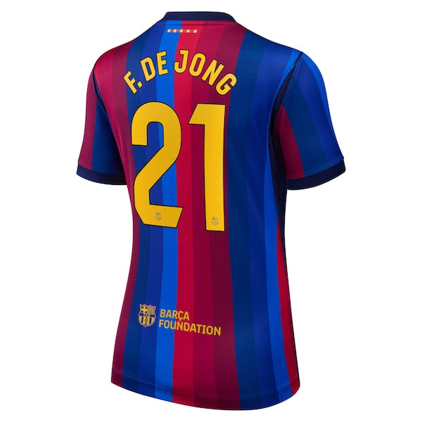 Official-nike Frenkie De Jong Barcelona 2026/27 Home Stadium Replica Jersey Red