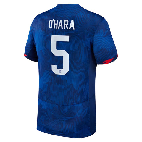 Kelley O'Hara USWNT Team 2023 Away  Player Jersey - Royal