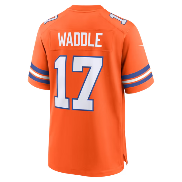 Jaylen Waddle Denver Broncos Official-Nike Game Player Jersey - Orange