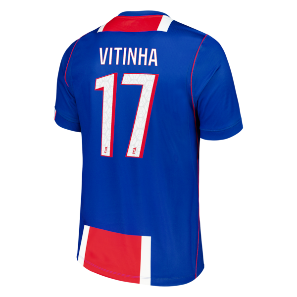 Official-nike Vitinha Paris Saint-Germain 2026/27 Home Stadium Replica Jersey Blue