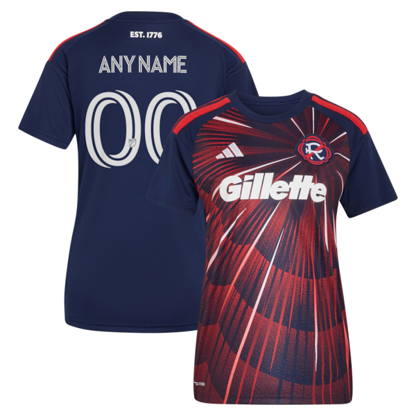 Official-Adidas New England Revolution 2026 Independence Day Replica Custom Jersey Blue