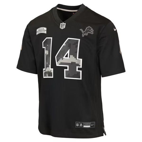 Amon-Ra St. Brown Detroit Lions Official-Nike Youth 2026 Salute to Service Game Jersey - Black