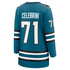 Teams Fans Shop Women's Fanatics Macklin Celebrini Teal Sharks Jersey