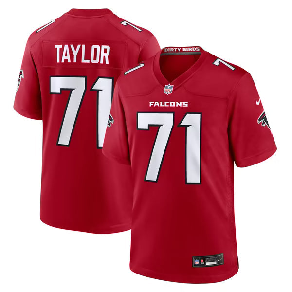Jawaan Taylor Atlanta Falcons Official-Nike Team Game Jersey - Red