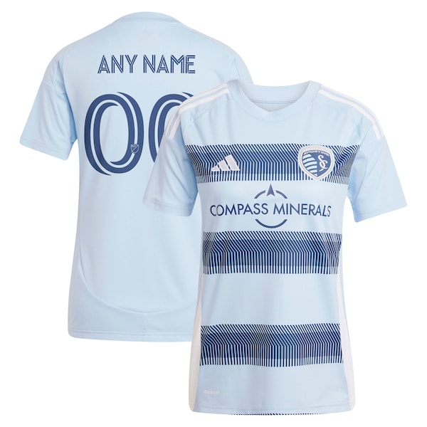 Official-Adidas Sporting Kansas City Women's 2025 One KC Replica Custom Jersey Light Blue