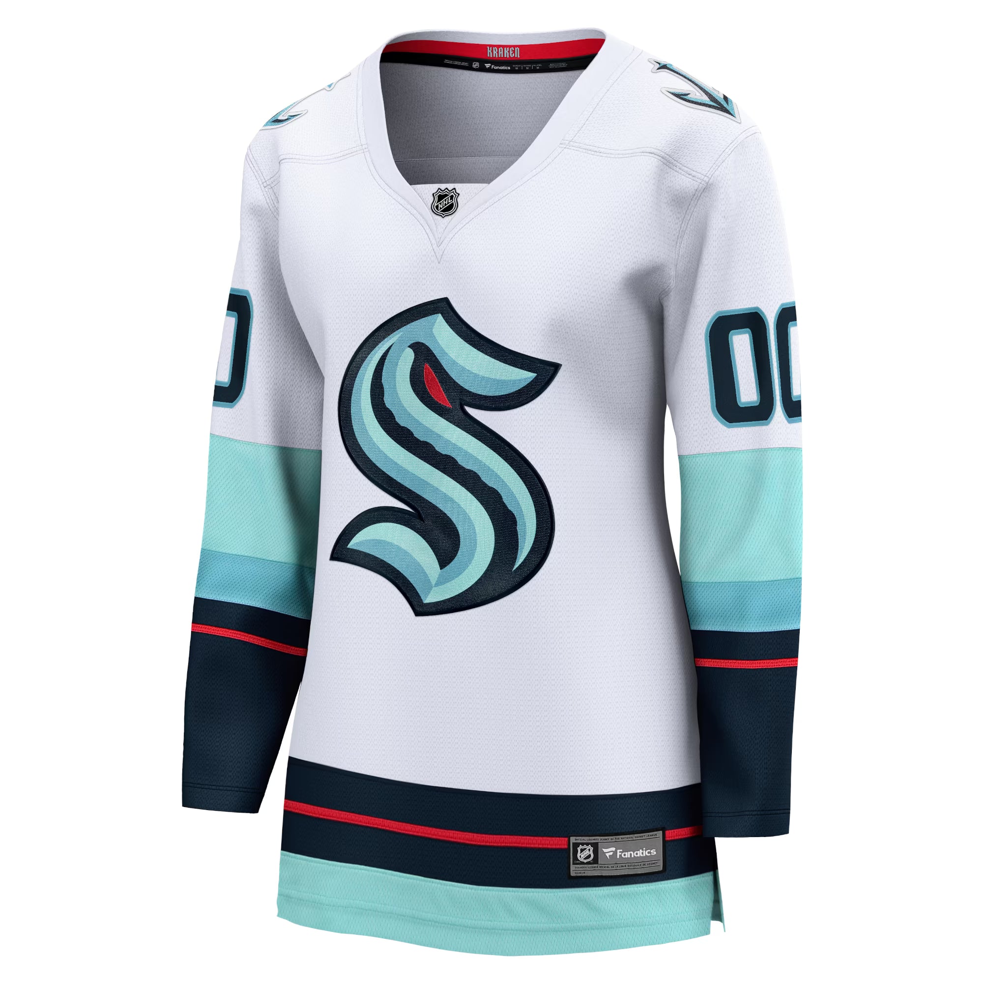 Teams Fans Shop Fanatics Women's Seattle Kraken Away Breakaway Jersey - White