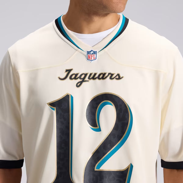 Travis Hunter Jacksonville Jaguars Official-Nike 2026 Rivalries Collection Game Jersey - Natural