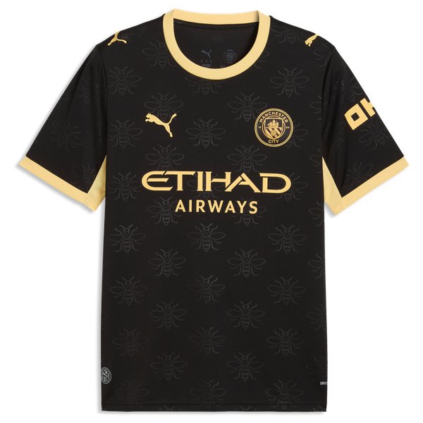 Erling Haaland Manchester City Official-Puma 2026/27 Away Replica Jersey - Black