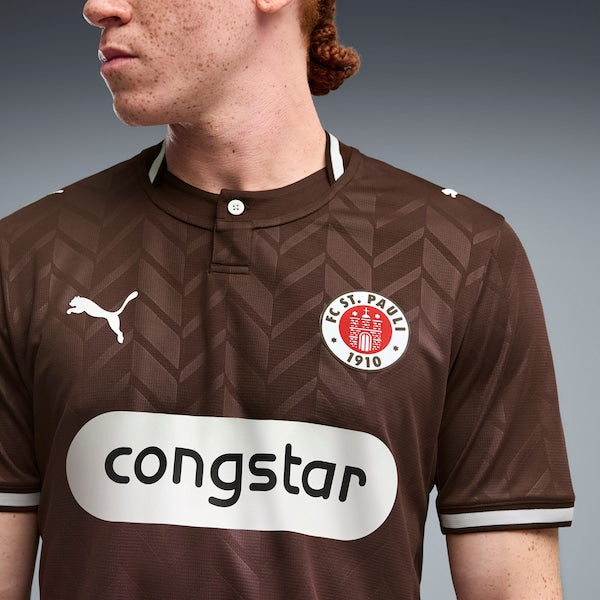 St. Pauli Official-Puma 2026/27 Home Replica Jersey - Brown