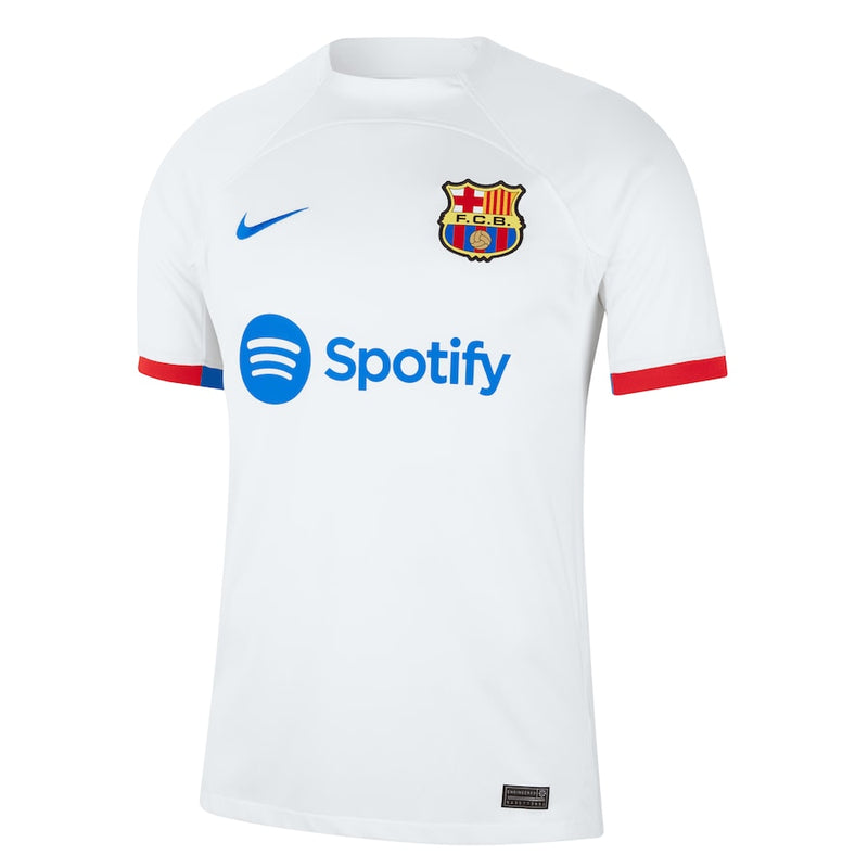 Pedri Barcelona Nike 2023/24 Away Jersey - White