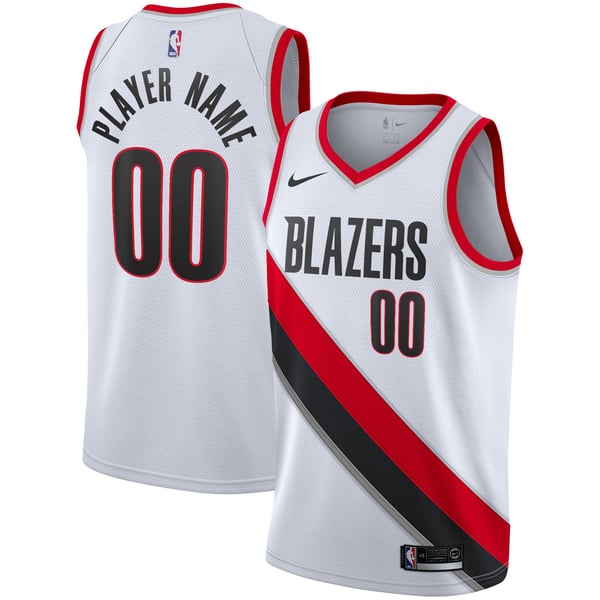 Teams Fans Shop Portland Trail Blazers Nike 2020/21 Swingman Custom Jersey Association White