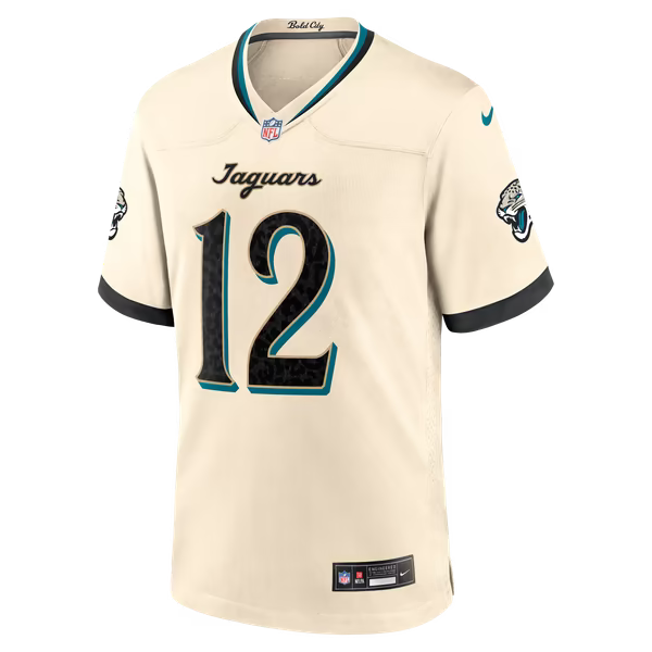 Travis Hunter Jacksonville Jaguars Official-Nike 2026 Rivalries Collection Game Jersey - Natural