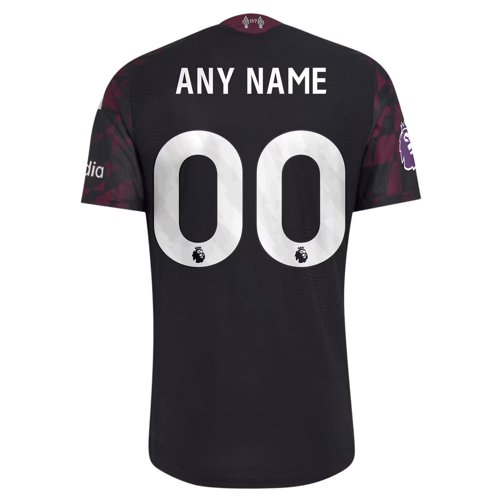 Liverpool Official-Adidas 2026/27 Third On-Field Authentic Custom Jersey - Black