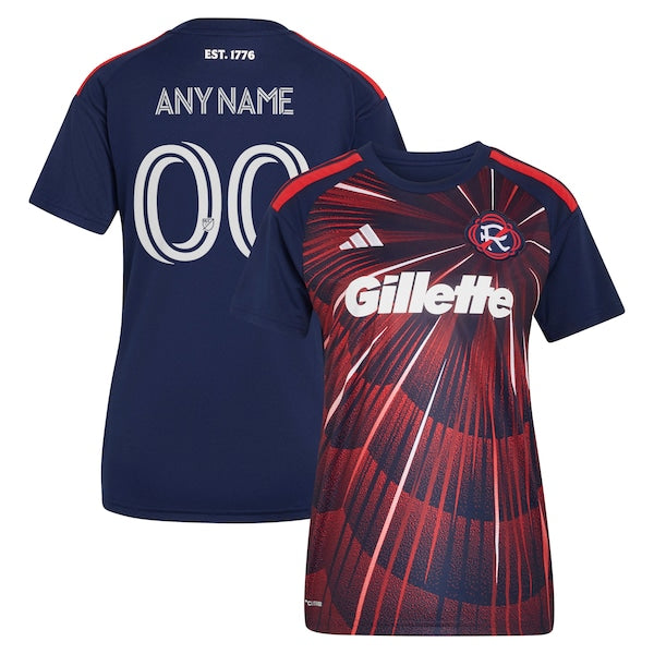Official-Adidas New England Revolution 2026 Independence Day Replica Custom Jersey Blue