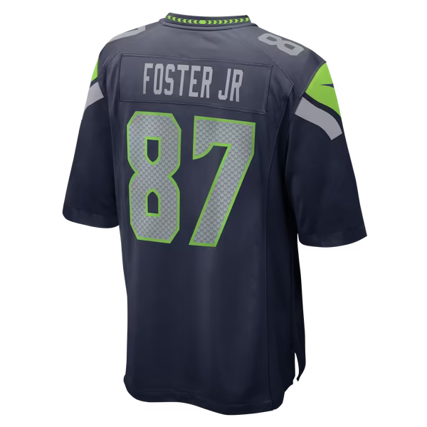 Montorie Foster Jr Seattle Seahawks Official-Nike Game Player Jersey - Navy