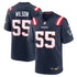 Jared Wilson New England Patriots Official-Nike Team Game Jersey - Navy