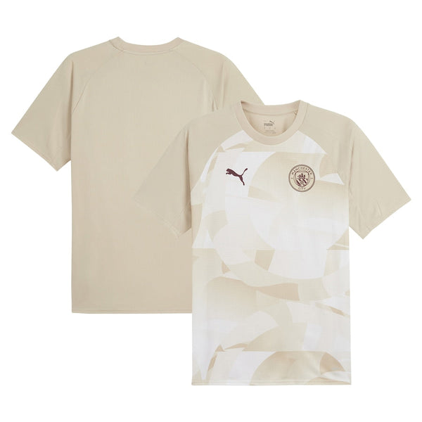 Manchester City Puma 2023/24 Pre-Match Jersey - Tan