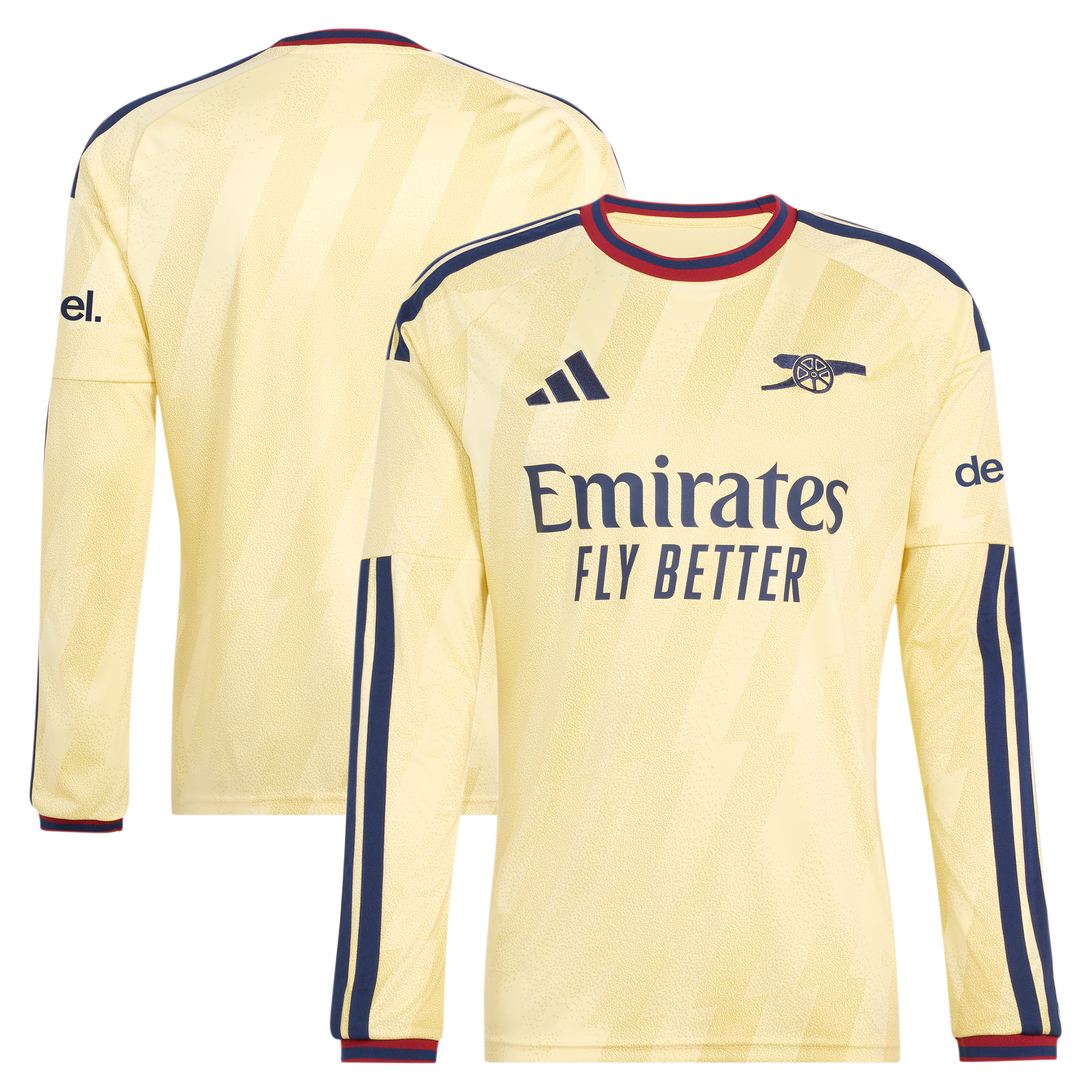 Arsenal Official-Adidas 2026/27 Third Replica Long Sleeve Jersey - Yellow