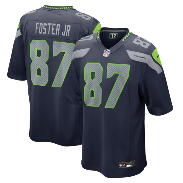 Montorie Foster Jr Seattle Seahawks Official-Nike Game Player Jersey - Navy