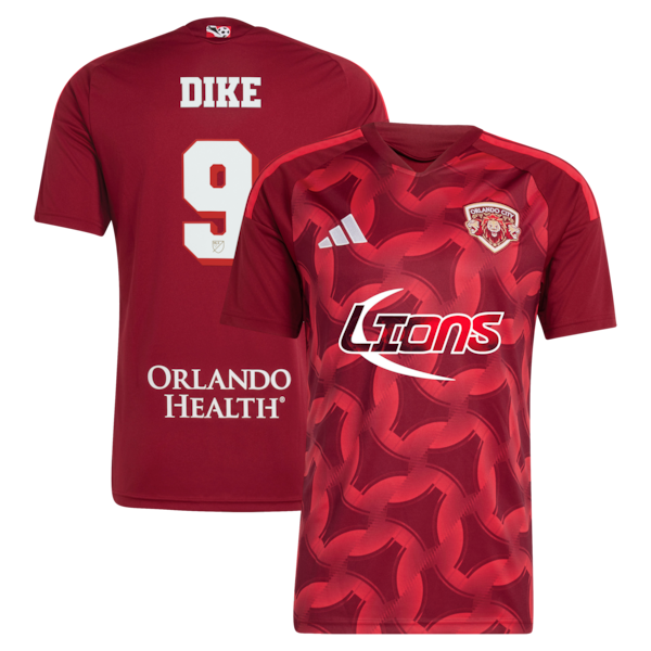 Daryl Dike Orlando City SC Official-Adidas 2026 Archive Replica Jersey - Red
