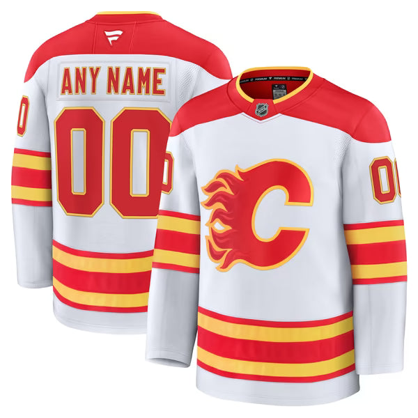 Teams Fans Shop Fanatics Calgary Flames Away Premium Jersey White