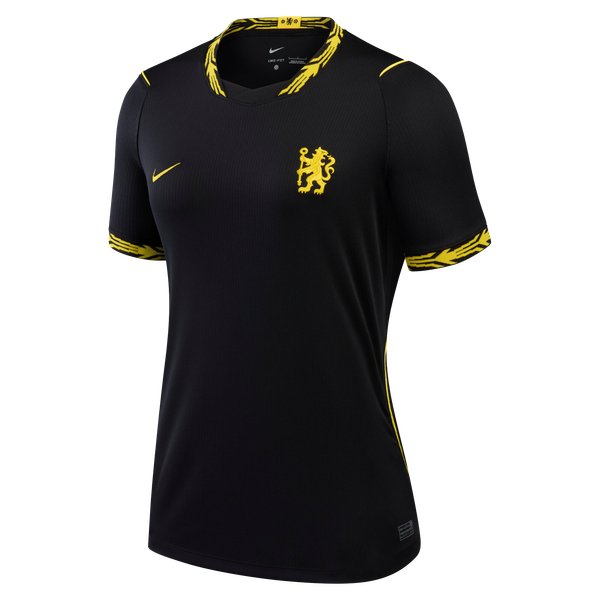 Chelsea Official-Nike Women's 2026/27 Away Stadium Replica Custom Jersey - Black