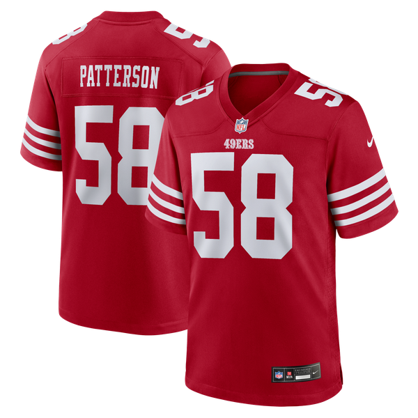Jarrett Patterson San Francisco 49ers Official-Nike Team Game Jersey - Scarlet