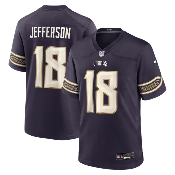 Justin Jefferson Minnesota Vikings Official-Nike 2026 Rivalries Collection Game Jersey - Purple