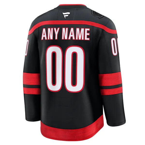 Teams Fans Shop Carolina Hurricanes Fanatics Home Custom Jersey - Black