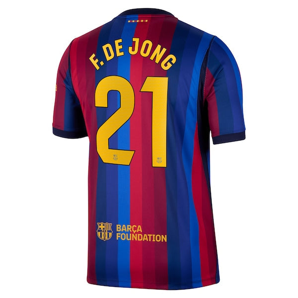 Official-nike Frenkie De Jong Barcelona 2026/27 Home Stadium Replica Jersey Red