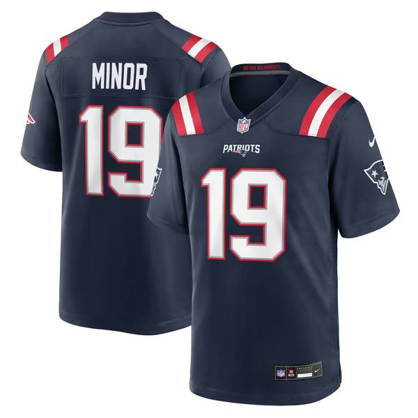 Kobee Minor New England Patriots Official-Nike Team Game Jersey - Navy