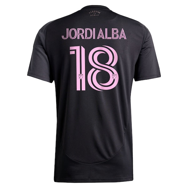 Jordi Alba Ramos Inter Miami CF Official-Adidas 2025 The Fortitude Kit Replica Player Jersey - Black