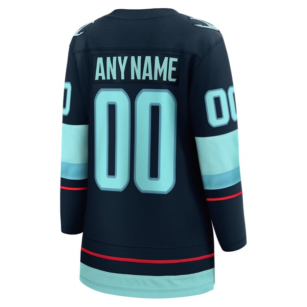 Teams Fans Shop Fanatics Women's Seattle Kraken Home Breakaway Custom Jersey