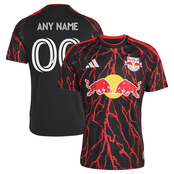 Official-Adidas New York Red Bulls 2026 The Rooted Kit Replica Custom Jersey Black