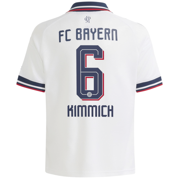 Joshua Kimmich Bayern Munich Official-Adidas Youth 2026/27 Away Replica Jersey - White