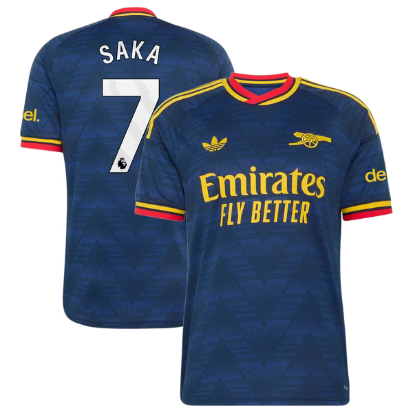 Bukayo Saka Arsenal Official-Adidas 2026/27 Away Replica Jersey - Navy