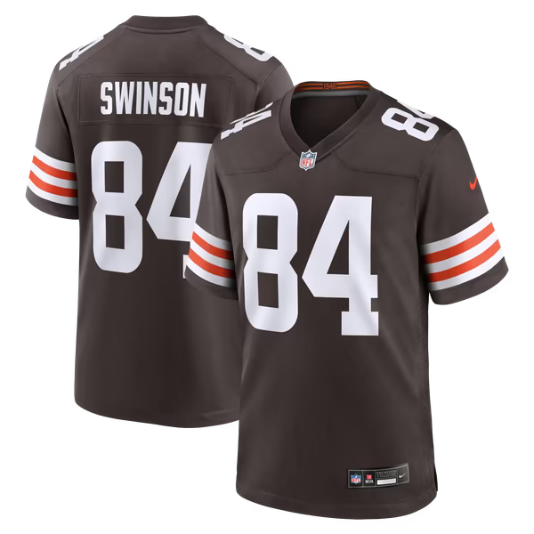 Messiah Swinson Cleveland Browns Official-Nike Team Game Jersey - Brown