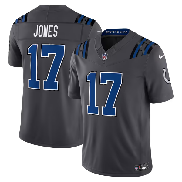 Daniel Jones Indianapolis Colts Official-Nike 2026 Rivalries Collection Stitched Limited Jersey - Anthracite