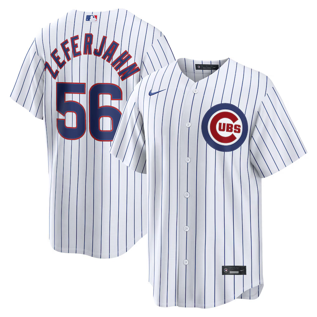 Ryan Zeferjahn Chicago Cubs Official-Nike Home Replica Jersey - White