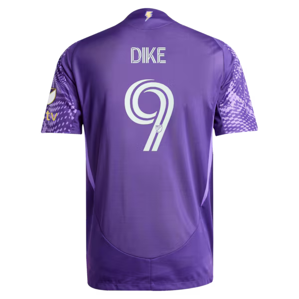Daryl Dike Orlando City SC Official-Adidas 2025 Perfect Storm Primary On-Field Authentic Jersey - Purple