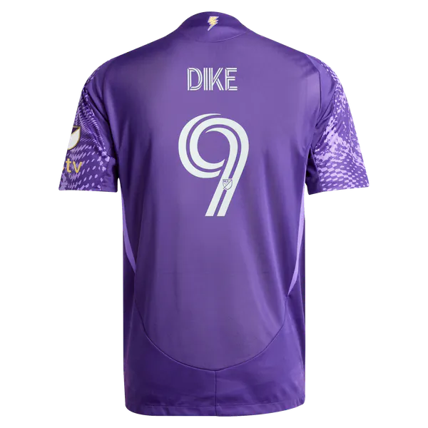 Daryl Dike Orlando City SC Official-Adidas 2025 Perfect Storm Primary On-Field Authentic Jersey - Purple