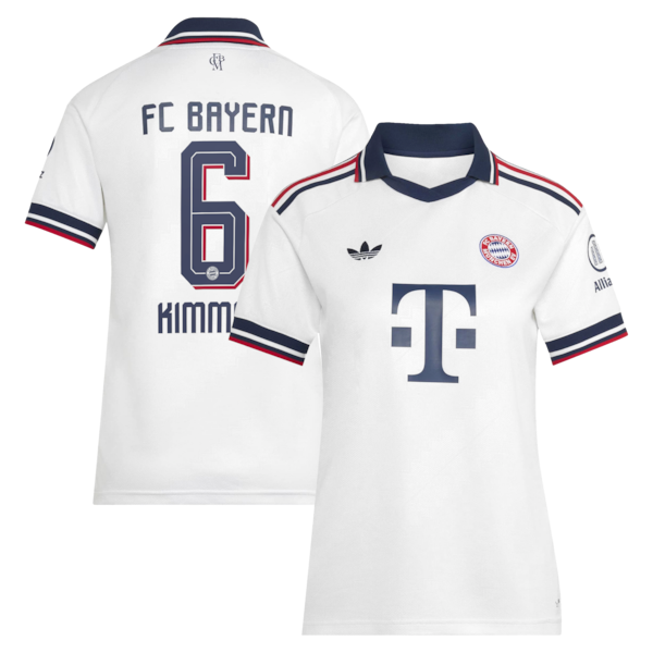 Joshua Kimmich Bayern Munich Official-Adidas Women's 2026/27 Away Replica Jersey - White